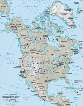 Mapas de Norteamerica