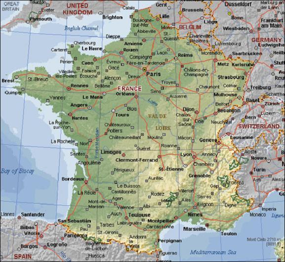 Mapa de Francia