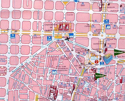 Mapa Barcelona Centro