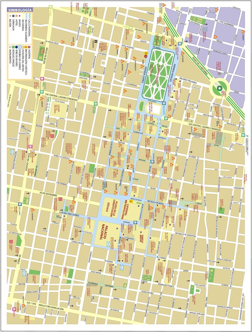 Mapa del Centro de México