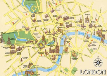 Mapa Centro de Londres