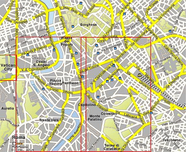 Mapa del Centro de Madrid